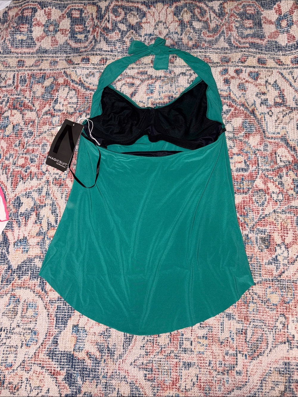 Magicsuit Sophie Underwire Tankini Top in Emerald Green SZ 10 NWT - Picture 3 of 6